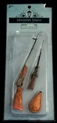 Mayberry Street Dollhouse Miniatures Vintage Style Hunting Guns & Bullet Basket  • $5.99