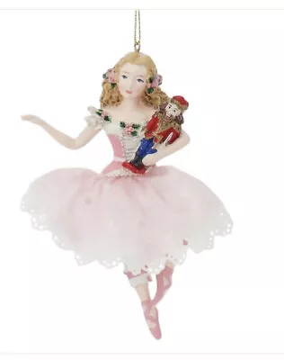 Intricate Nutcracker Ballet Clara Ornament  Pink Ballerina  Kurt Adler • $19.99