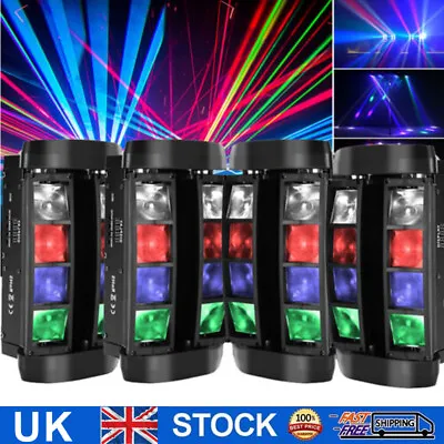 £179.99 • Buy 180W 8LED RGBW Moving Head Stage Lighting Beam DMX Disco Party DJ Spider Light