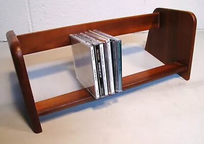 Mid Century Modern Vintage Wood Table Top Book Rack Case • $60