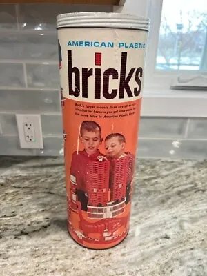 Halsam American Plastic Bricks Vintage Toy • $18