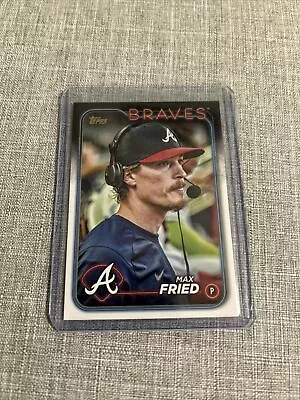 Max Fried - Gold Mirror Photo Variation SSP - 2024 Topps Series 1 - Braves • $25