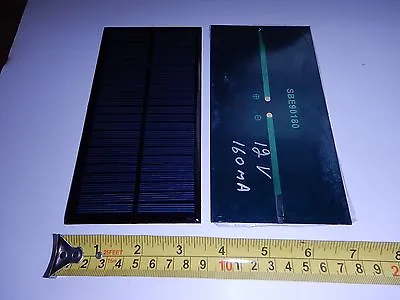  12V X 160 MA Mini Solar Panel Epoxy Virtually Indestructible  • $6.99