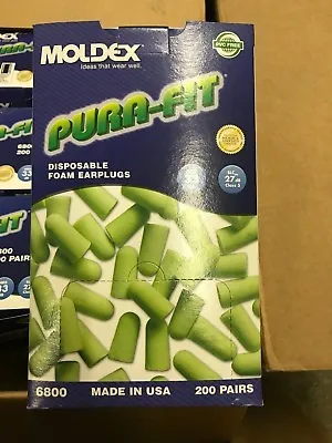 Moldex  Disposable Foam Ear Plugs  6800 200 Pairs Pura-Fit®  Safe Ear Protection • $42.99