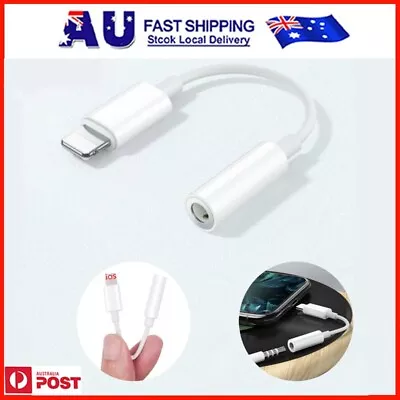 IPHONE TO AUX 3.5mm AUX AUDIO HEADPHONE JACK ADAPTER CABLE FOR IPHONE • $3.75