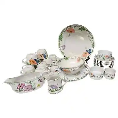VILLEROY & BOCH Amapola Dinnerware Servingware Teacups Saucers Platter 28 PCS • $607.50