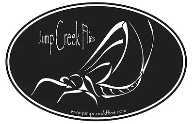 $3.99 • Buy Jump Creek Flies Mayfly Fly Fishing Decal - Sticker