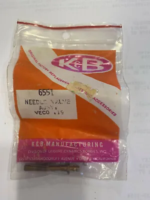 Veco 3.25 - 19 Glow Engine Drive Needle Valve Assembly - #6551 - Bag 8 • $24.99