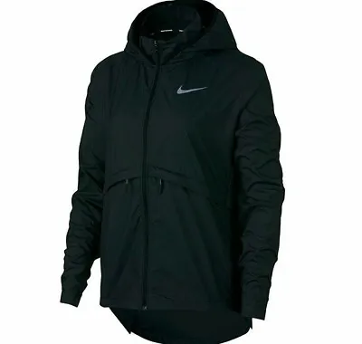 Nike Women's Essential Repel Black Reflec Running Jacket CV8282-010 XS/S/M/L/XL • $111.34