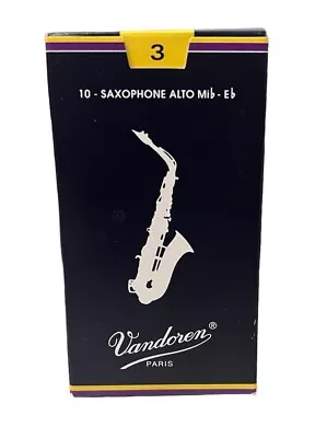 Vandoren Alto Saxophone Reeds Strength 3 Box Of 10 • $32