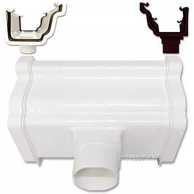 Eurocell RWKO1 Conservatory Gutter Running Outlet For Downpipe / Drain Point • £13.75