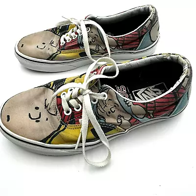 VANS | Peanuts Sneakers Mens Size 6.5 Women’s 8 Shoes Charlie Brown Snoopy Linus • $39