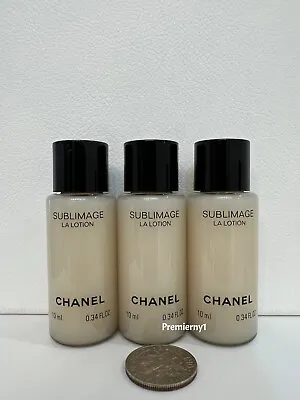 3 X Chanel Sublimage LA LOTION 10ml / 0.34oz Each Fresh Year 2023 Batch • $34.99