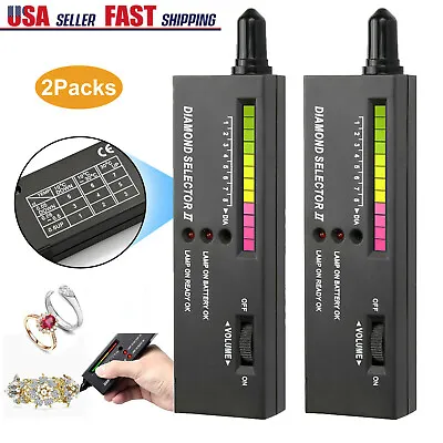 Jewelry Diamond Tester Selector Gemstone Tool Gems Test LED Audio Checker NEW US • $12.13