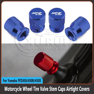 BLUE - For Yamaha YFZ450 YFZ450R YFZ450X YFZ Wheel Tire Valve Stem Caps Cover • $1.80