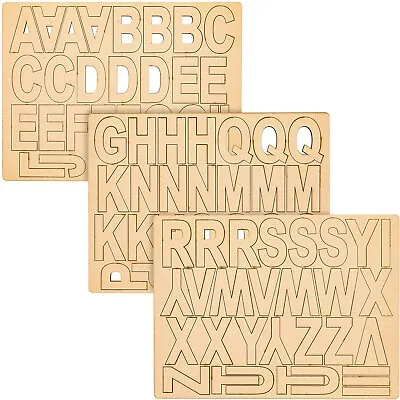 $16.99 • Buy Wooden Alphabet Letters For Crafts (3 Inches, 83-Pack)