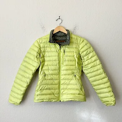 MARMOT Womens Quasar Nova Goose Down Jacket In Bright Lime Sz S W7490 • $75