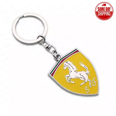For Ferrari 3D Logo Sport Alloy Car Home Key Keychain Ring Decoration Gift • $16.84