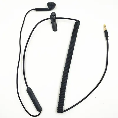 3.5mm Single Earphone Spring Walkie Talkie Headset Police Military Headset • $7.81