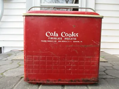 Vintage Cola Cooler Fiberglass Insulated Poloron Products Inc. N.y. & Pa. • $9.99
