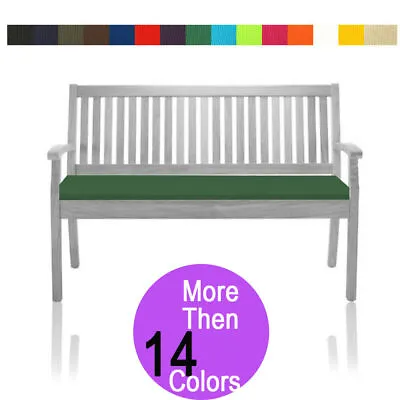 Outdoor Waterproof 3 Seater Garden Bench Cushion Patio Furniture Pads 6cm Thick • £22.75