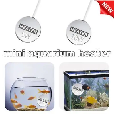 Mini Aquarium Fish Tank Heater USB Heating Rod Thermostat Heater Submersibles • $6.77