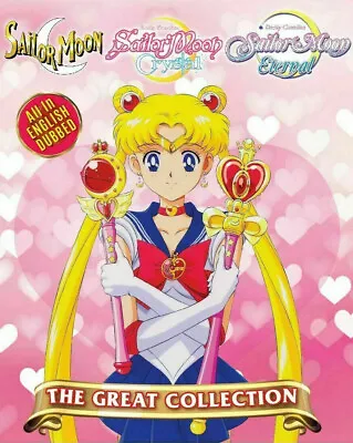 $69.99 • Buy Sailor Moon DVD Complete Collection English Dub Series (Season 1-6+4 Movies)