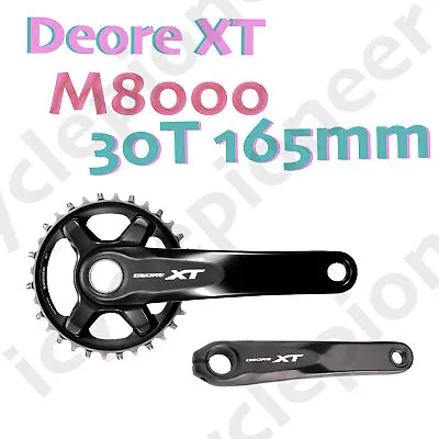 Shimano Deore XT FC-M8000 1x11spd 30T 165mm Wo/BB Crankset MTB New • $200.99