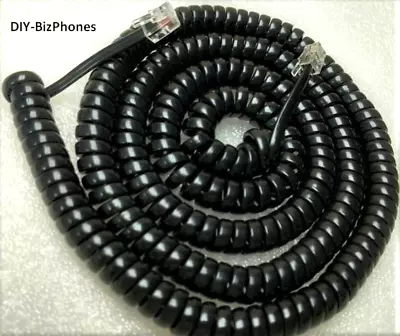 5-Pack Lot Avaya Black Long Handset Cord Merlin Legend Phone MLX-Series 25Ft • $19.99