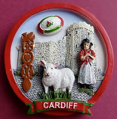 £6 • Buy Souvenir Fridge Magnet Cardiff All The Sights Wales