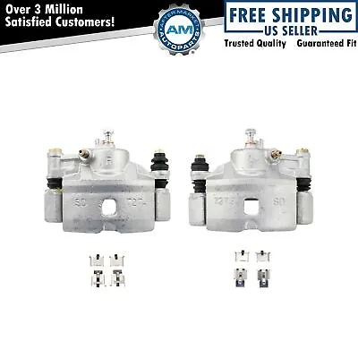 New Front Disc Brake Caliper With Bracket & Hardware Pair For Honda • $102.89