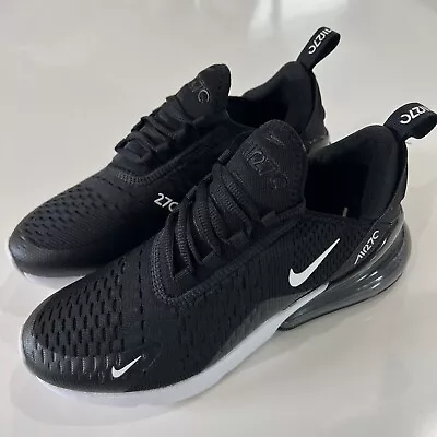 Nike Air Max 270 Black White Mens Sz 6/ Women’s Sz 7.5 Running Shoes AH8050-002 • $99