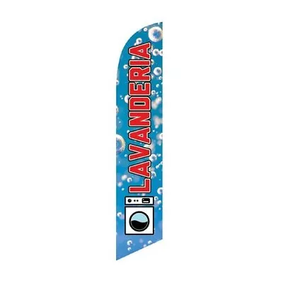 Lavanderia Advertising Feather Flag Banner Swooper Sign Replacement Flag Only • $19.99