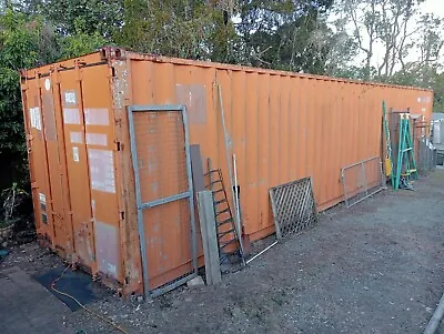 $1500 • Buy 40 Ft Shipping Container Contains Multiple Shelving Some Retro Vintage Contents