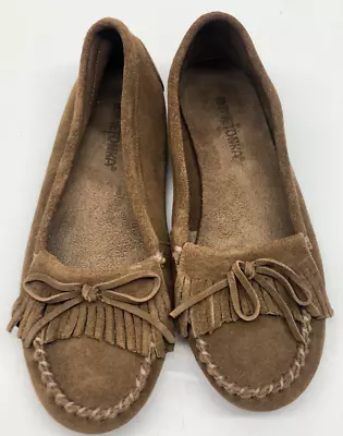 Minnetonka Womens Shoes Size 6 69922 Kilty Hardsole Brown • $21.99