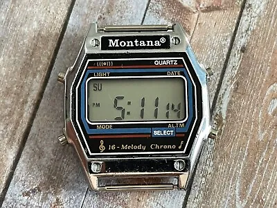 Vintage Watch MONTANA Digital Melody 1990s • $26