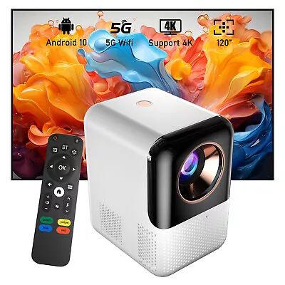 4K Projector 9000Lms 1080P 3D 5G WiFi Bluetooth Home Theater 120  Display Beamer • £78.99