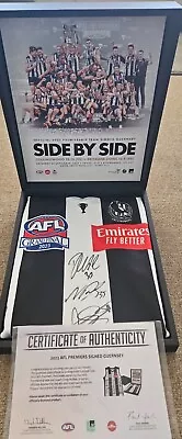 Collingwood 2024 Premiership Team Signed Jumper In Presentation Box • $1795