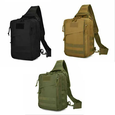 Outdoor Backpack Tactical Sling Chest Bag Shoulder Travel Camping Hiking Satchel • $30.79