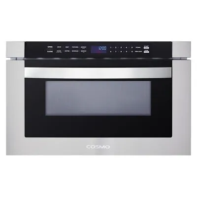 Cosmo 1000W 1.2-CuFt Stainless 24  Built In Microwave Drawer COS-12MWDSS-NH • $800