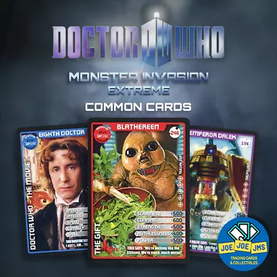 BBC Dr Doctor Who Monster Invasion Series 2 EXTREME COMMON Cards - Pick! • $1.92