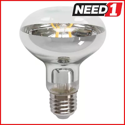 LV LUCE LED Filament R80 8W E27 4000k Cool White Globe Bulb • $17.50