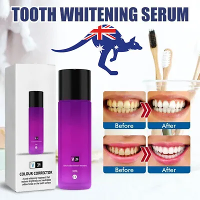 $2.19 • Buy 30ml V34 Colour Corrector Teeth Whitening Essence Stain Removal Oral Hygiene