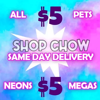 $5 SALE! Neon Mega Fly Ride -ADOPT From ME- LIMITED PETS ✨ALL PETS IN STOCK!✨ • $5