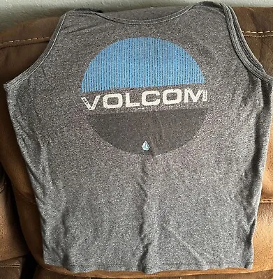 Volcom Stone Men's M Horizon Graphic Print Gray Tank Top Shirt • $8.49