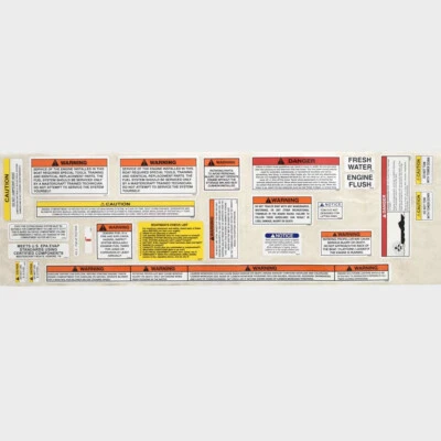 $20.06 • Buy MasterCraft Boat Warning Label Decals 753744A | Sticker (Kit)