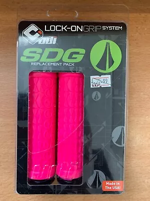ODI SDG Bicycle Handlebar Lock On Replacement Grips - Pink • £8