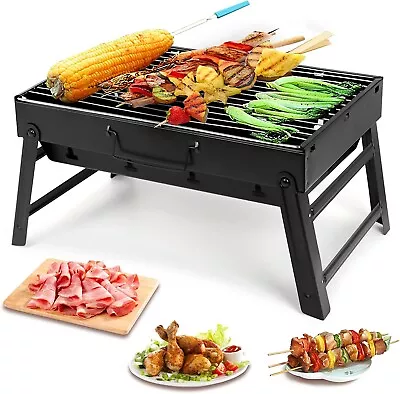 BBQ Barbecue Grill Charcoal Stainless Steel Folding Portable Lightweight Mangal • $154.90