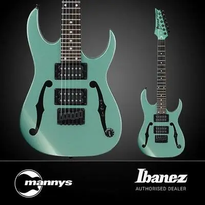 Ibanez PGMM21 MiKro Paul Gilbert 3/4 Size Electric Guitar (Metallic Light Green) • $359