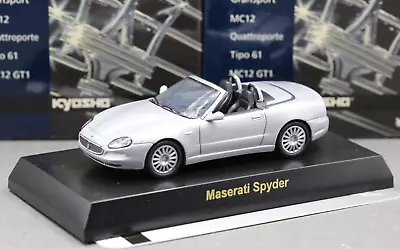 Kyosho 1/64 Maserati Collection GranSport 4200 GT Spyder 2004 Silver • $14